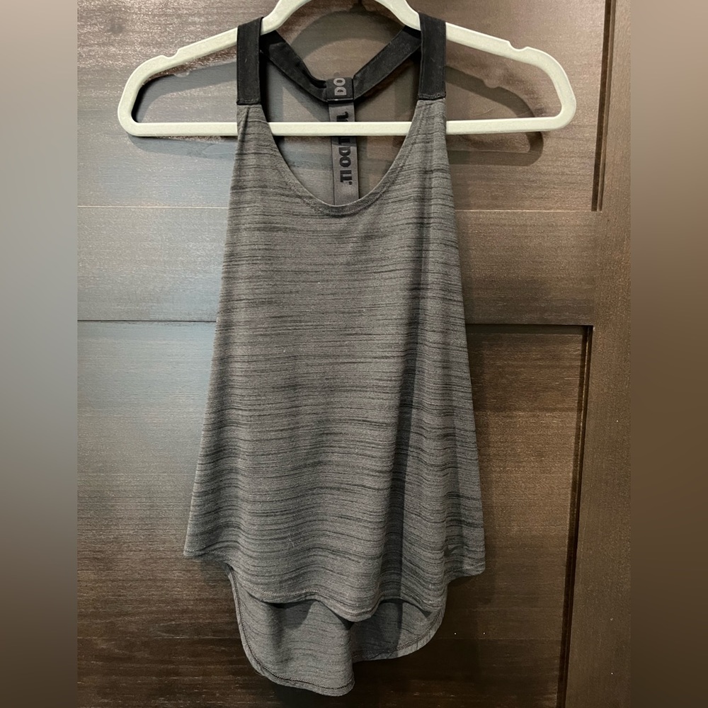 NIKE tank, gray + black, XS